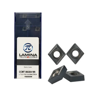 10stk CCMT060204 NN LT10 hårdmetal salg skær CNC drejning værktøjer af høj kvalitet, bearbejdning skæring