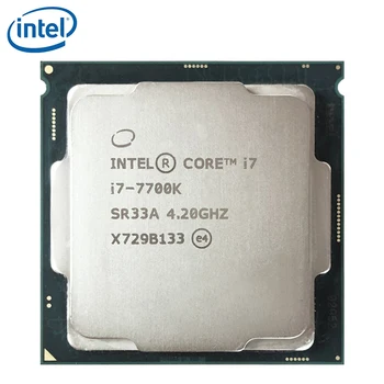 Intel Core i7-7700K Quad-Core cpu 4.2 GHz-8-Tråd LGA 1151 91W 14nm i7 7700K processor testet i orden