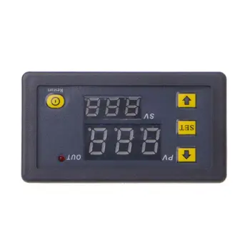 Timer Forsinkelse Relæ Modul, Dual Digital LED Display Time Skifte 0-999s 0-999m 0-999h Justerbar AC 220V