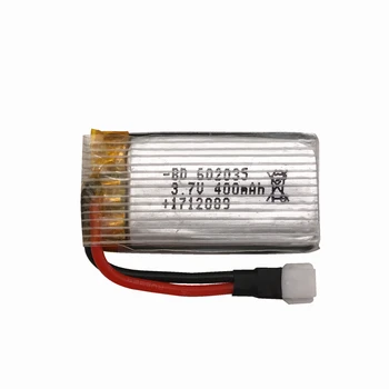H31-Batteri Med USB-oplader ( Input 5V ) X4 H107 H31 Reservedele 3,7 V 400mah Lipo batteri 3,7 V 400 mah 30C 752035