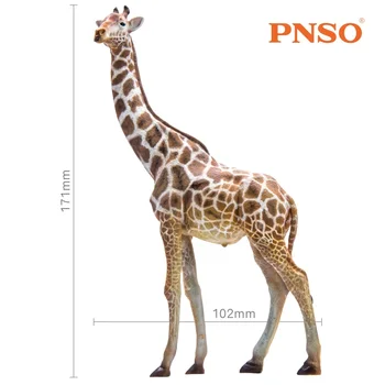 Nye Ankomst PNSO Giraf Dyr Model Klassisk Legetøj Til Drenge Børn Gave