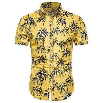 JODIMITTY Mænds Mode Print Shirts, Casual-Knappen Nede Korte Ærmer Hawaii-Skjorte badeferie Slim Fit Part Shirts Toppe