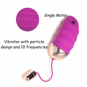 10 Speed USB-Genopladelige Vibrerende Æg med Trådløs Fjernbetjening Bullet Vibrator Elsker Æg Voksen Sex Legetøj Produkter til Kvinder, Mænd