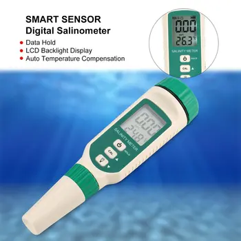 Digital Salinometer Saltholdighed Tester Pen til Swimmingpools Drikkevand Akvarier Salt Indhold Meter ATC Håndholdte Havvand Måling