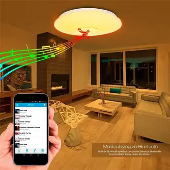 100W RGB LED Moderne loftsbelysning Hjem Belysning APP Control bluetooth Musik, Lys Soveværelse Lamper AC110-260V Smart Loft Lampe