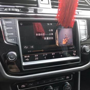 8 Tommer Bil GPS Navigation Hærdet Glas Film for Volkswagen VW Tiguan L 2017 2018 HD Klart, Stål, Glas, Touch Screen Protector