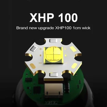 XHP100+COB LED Lommelygte Torch Light 18650 USB-Taktiske Lommelygter XHP90 Mest Magtfulde Hånd Lampe Genopladelige Flash Lampe