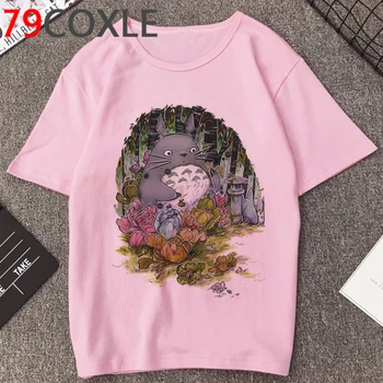 Kawaii Totoro Animationsfilm Ullzang T-Shirt Kvinder Harajuku Søde Studio Ghibli T-shirt Mode Japansk Anime Tshirt 90'erne Top Tees Kvindelige