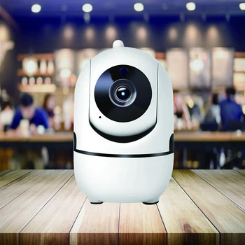 Jiansu-Mini 1080p Wifi Kamera Hotselling Indendørs Brug med Motion Detection og Auto Tracking Hjem Intelligent Liv Ycc365plus