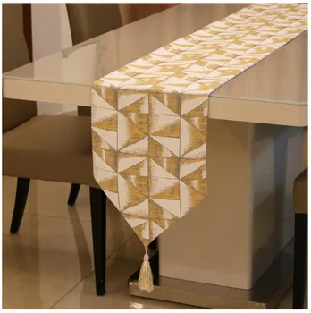 Mode Fantastiske Kinesiske stil blomst bordløber Luksus Geometri Tabel flag Hjem Bryllup Restaurant Kabinet Skab Dekoration