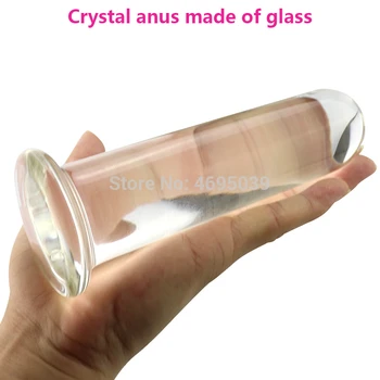 Pyrex Glas Dildo Falske Penis Crystal Anal Bead Butt Plug Prostata Massage G-spot Kvindelige Onani Vibrator Sex Legetøj Til kvinder