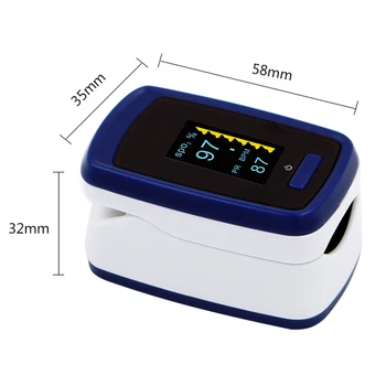 Medicinsk Fingerspids Pulse Oximeter SpO2 PR Dedo De Pulso Oximetro Overvåge Finger Blod Ilt Pulsioximetro Digital OLED