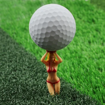 CRESTGOlf Bikini Golf Tee Sexet Design Lady Golf Tees Gave 12pcs 75mm(2.95 tommer) Nyeste Design Plastik Golf Tees