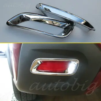 Chrome Bageste Tilbage Tåge Lys Reflektor Lampe Dække FOR Subaru XV Crosstrek 2013 2016 2017 Styling Tilbehør ABS Trim