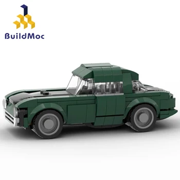 Buildmoc City Brand Retro 300SL Bil Grønne Mini-Technic Bil Elektriske truck byggesten mursten Legetøj Børn gaver Jul