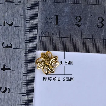 20pcs/masse 0.25*9.8 MM kobber blomster øreringe charms gør halskæde vedhæng Håndværk Komponenter diy Smykker materialer, forsyninger