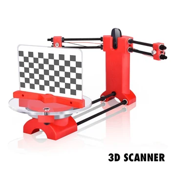3D Scanner DIY Laser Kits avancerede laser scanner 3d Open source Bærbare Rød plast sprøjtestøbning dele Til 3d printer