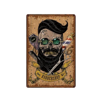 [ Mike86 ] Barber Shop Metal Sign Brugerdefinerede Plakat Personlighed Klassiske Strygejern Maleri, Udsmykning Kunst FG-5122