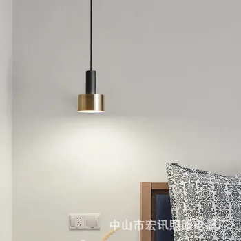 Nordisk sengen lysekrone moderne minimalistisk studere lille lysekrone lys luksus soveværelse sengen LED lysekrone