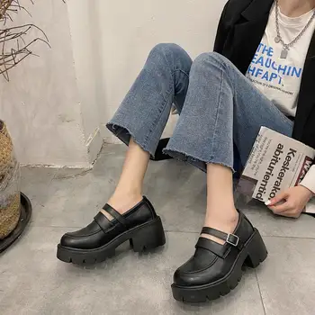 Sko kvinder 2020 foråret modeller Mary Jane sko til kvinder Japansk høje hæle retro platform sko kvinder lolita sko søde sko