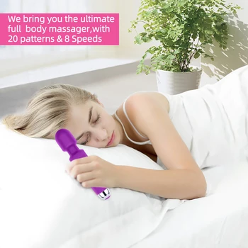 Trådløse Dildoer AV Magic Wand Vibrator til Kvinder Klitoris Stimulator USB-Genopladelige Massager Sex Legetøj for Muskel Voksne
