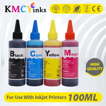 KMCYinks 100 ML Universal Refill Blæk Kit Rensesæt Til Canon HP Til Lexmark Til Epson Til Brother-ALLE Genpåfyldelige Inkjet Printer