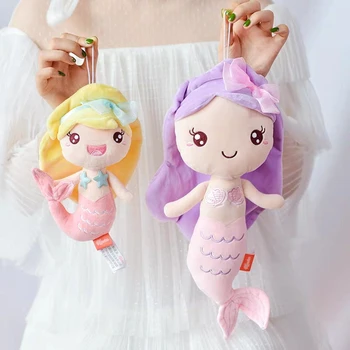 Kvalitet Udstoppet Dukke Prinsesse Style Havfrue Bløde Dukker Bedste Gave Legetøj til Børn Piger Hjem Indretning fødselsdagsgave til børn