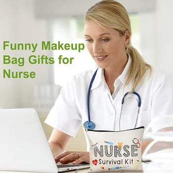 Sygeplejerske Survival Kit Cosmetic Bag Sygeplejerske Uge Påskønnelse Jul, Fødselsdag, eksamen afskedsfest Tak Gave til stede