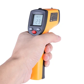 GM320 Industrielle Laser-LCD-Digital IR Infrarød Termometer Temperatur Meter Pistol Punkt -50~380 Grad Ikke-Kontakt Termometer