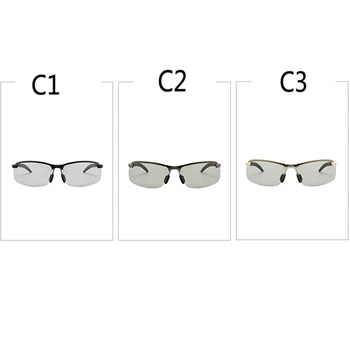Fotokromisk Solbriller Mænd Polariseret kørsel Kamæleon Briller Mand Ændre Farve Solbriller Dag Night Vision Kørsel Briller