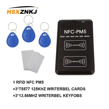 Nye PM5 forfatter IC S50 F08 13.56 MHZ RFID-kopimaskine fuld NFC-dekodningsfunktionen ID 125Khz T5577 EM4305 læser replicator
