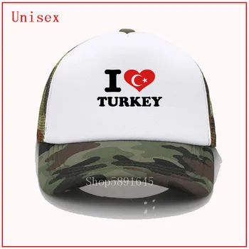 Jeg elsker Varme Tyrkiet Flag baseball hatte til kvinder mesh hat solhat for piger Kpop hatte for herre hatte og caps baseball cap mænd