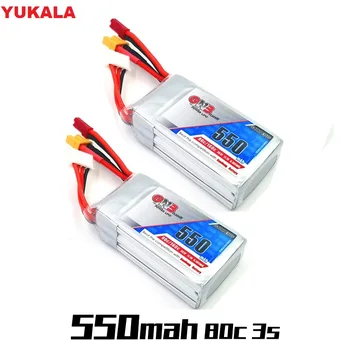 YUKALA 1-3stk 3S 11.1 V 550mAh 50C/100C HV 4.35 V Lipo Batteri XT30 Stik til BetaFPV BETA75X RC FPV Cine-Whoop BetaFPV Drone