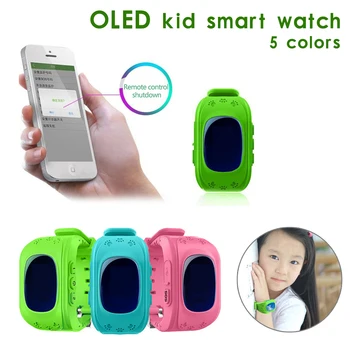 Høj Kvalitet Q50 Anti Tabt OLED Barn ingen GPS Tracker SOS Intelligent Overvågning Positionering Telefonen Baby Ur til IOS Android