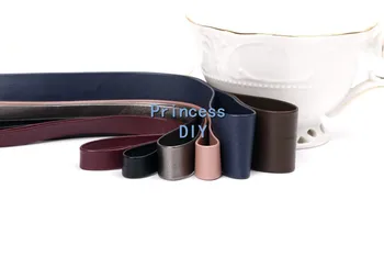 5Meters/Lot 10 16 30mm DIY Håndlavet Materiale i Sort / Pink Farve Imiteret Læder PU Bånd 3/8