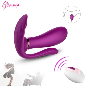 Vibrerende Trusser 10 Speed Bærbare Dildo Vibrator Fjernbetjening Vibrerende Æg G Spot Klitoris stimulator Sex legetøj til Kvinder