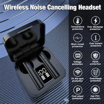 Nye Trådløse støjreducerende Headset Bluetooth 5.1 Sport Hovedtelefoner IP4 Vandtæt In-Ear øretelefon Øretelefoner Til Xiaomi Air2S