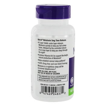 Gratis Forsendelse Natrol Melatonin 5 mg 100 Stk
