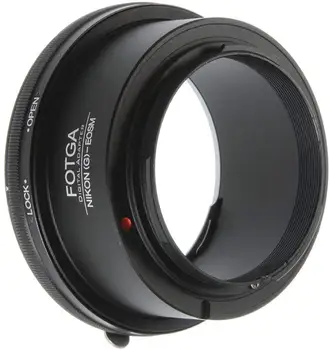 FOTGA Linse Mount Adapter Ring til Nikon G F AI AIS-AF-S-objektiv til Canon EOS M M2 M3