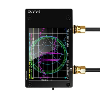 Nye 2,8 tommer LCD-Skærm 50KHz-300MHz NanoVNA VNA HF, VHF, UHF UV-Vector Network Analyzer Antenne Analyzer + Batteri
