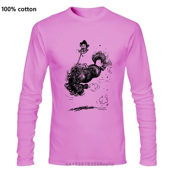 Thelwell Hest Rodeo kortærmet T-Shirt til Mænd Voksen T-Shirt med Lange ærmer Bomuld Bomuld T-Shirts Mærke Tøj Tops Tees