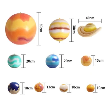 Oppustelige Solar System Science Pædagogisk Værktøj Undervisning Model Balloner Planeter Ydre Rum Part Forsyninger 10STK Oppusteligt Legetøj