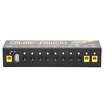 Caline Cp-04 Guitar Pedal Power Supply 10 Isoleret Output Power Tuner Kortslutning /Overstrømsbeskyttelse Guitar-Effekt-Strøm,