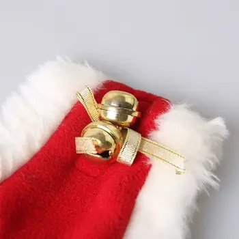Vinter Varm Kat Cape Jul Kostume til Santa Claus Kappe med Klokker Cosplay Tøj, Tilbehør