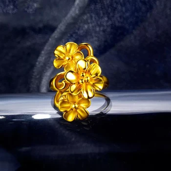 QRZB 24 KARAT Rent Guld Ring Real AU-999 Massivt Guld Ringe, Elegant Skinnende Smuk Fornemme Trendy, Klassiske Smykker Hot Sælge Nye 2020