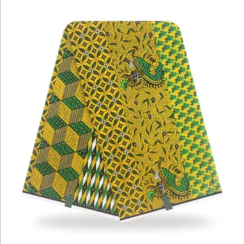 Afrikanske voks stoffer fast udskrivning voks bomuld stof ghana design 6yards/meget høj kvalitet til tøj