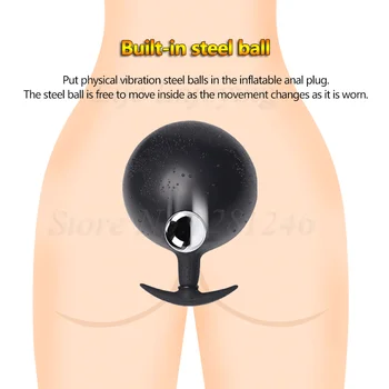 Oppustelige Enorm Anal Butt Plug er Bygget i Stål Bolden Kvinder, Vaginal Anal Dilator kan Udvides Silikone Mænd, Prostata Massager Sex Legetøj