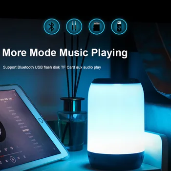 Bluetooth Højttaler Kraftfulde Kolonne Bluetooth Store HIFI-musik-Højttaler med LED Farvet Lys Spiller Musik til PC, Smartphone