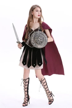 Halloween Purim Antikke Romerske, græske Kriger Gladiator Pirat Middelalderlige Kjole Knight Cosplay Costume for Voksne Kvinders Passer til