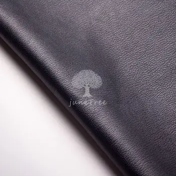 Junetree grønt. garvet ged skin læder Ægte læder til læder håndværk sko, tøj, taske tyk 1.0-1.3 mm sort